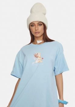 Daisy Street Tyler Cherub Graphic Tee Tops