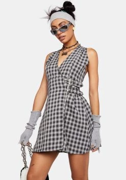 Daisy Street Plaid Mini Dress