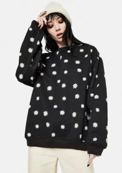 Daisy Street Taliya Daisy Print Sweatshirt Tops