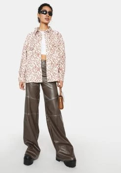 Daisy Street Boyfriend Leopard Jacket