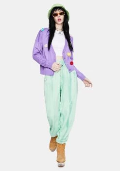 Daisy Street Lilac Chunky Daisy Cardigan