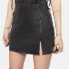 Daisy Street Bottoms Denim Notched Mini Skirt