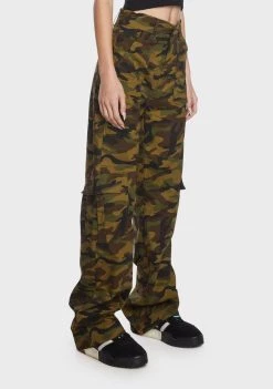 Daisy Street Baggy Camo Cargo Pants