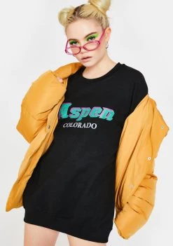 Daisy Street Aspen Oversized Crewneck Sweater