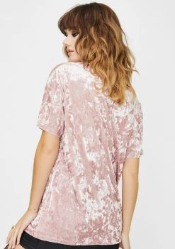 Daisy Street Dream On Velvet Tee Tops