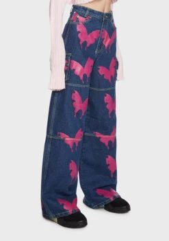 Daisy Street Wide Leg Pants Wide Leg Butterfly Jeans