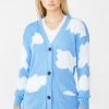 Daisy Street Tops Cloud Intarsia Boyfriend Cardigan