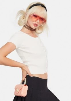 Daisy Street Tops White Sally Cardigan