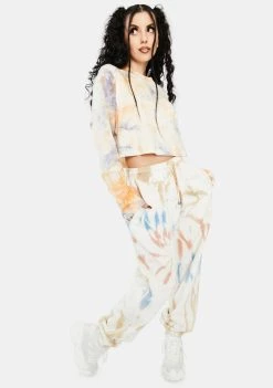 Daisy Street Spiral Tie Dye Sweatpants