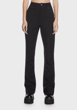 Daisy Street Flares Pinstripe Flared Pants