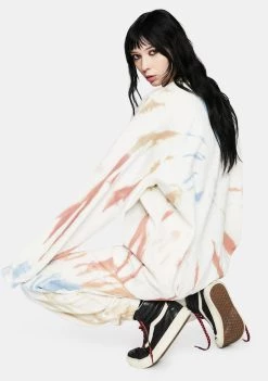 Daisy Street Tie Dye Super League Sweatshirt Tops