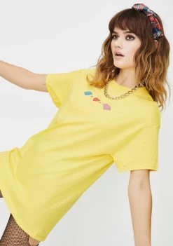 Daisy Street Planet Graphic Tee Tops