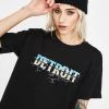 Daisy Street Detroit Graphic Print Tee Tops