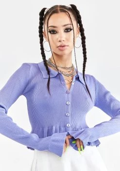 Daisy Street Periwinkle Bella Cardigan Tops