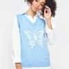 Daisy Street Knitted Butterfly Vest