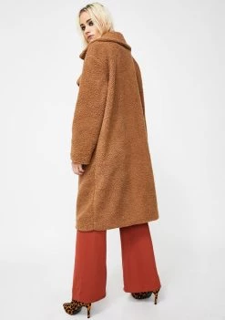 Daisy Street Outerwear Oversized Teddy Coat
