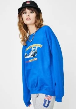 Daisy Street Race Car Graphic Sweatshirt