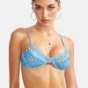 Daisy Street Underwire Daisy Bikini Top Swim