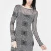 Daisy Street Illusion Mesh Dress