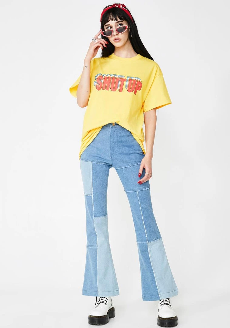 Daisy Street Shut Up Tee Tops