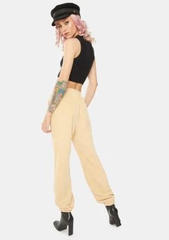 Daisy Street Bottoms Corduroy Jogger Sweatpants