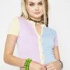 Daisy Street Tops Bobbi Color Block Cardigan