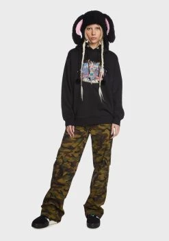 Daisy Street Graphic Pullovers & Hoodies Maya Beaded Knit Hoodie