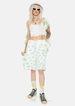Daisy Street Layla Tie Dye Shorts Bottoms
