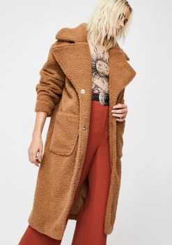 Daisy Street Outerwear Oversized Teddy Coat