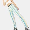 Daisy Street Pastel Stripe Mom Jeans