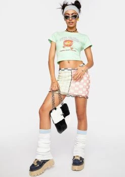 Daisy Street Keep Blazin' Crop Tee
