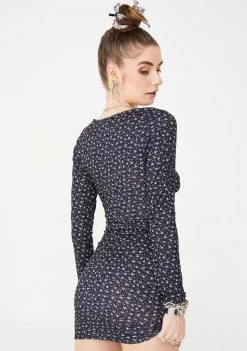 Daisy Street Floral Bodycon Dress