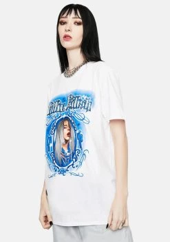 Daisy Street Billie Eilish Airbrush Graphic Tee
