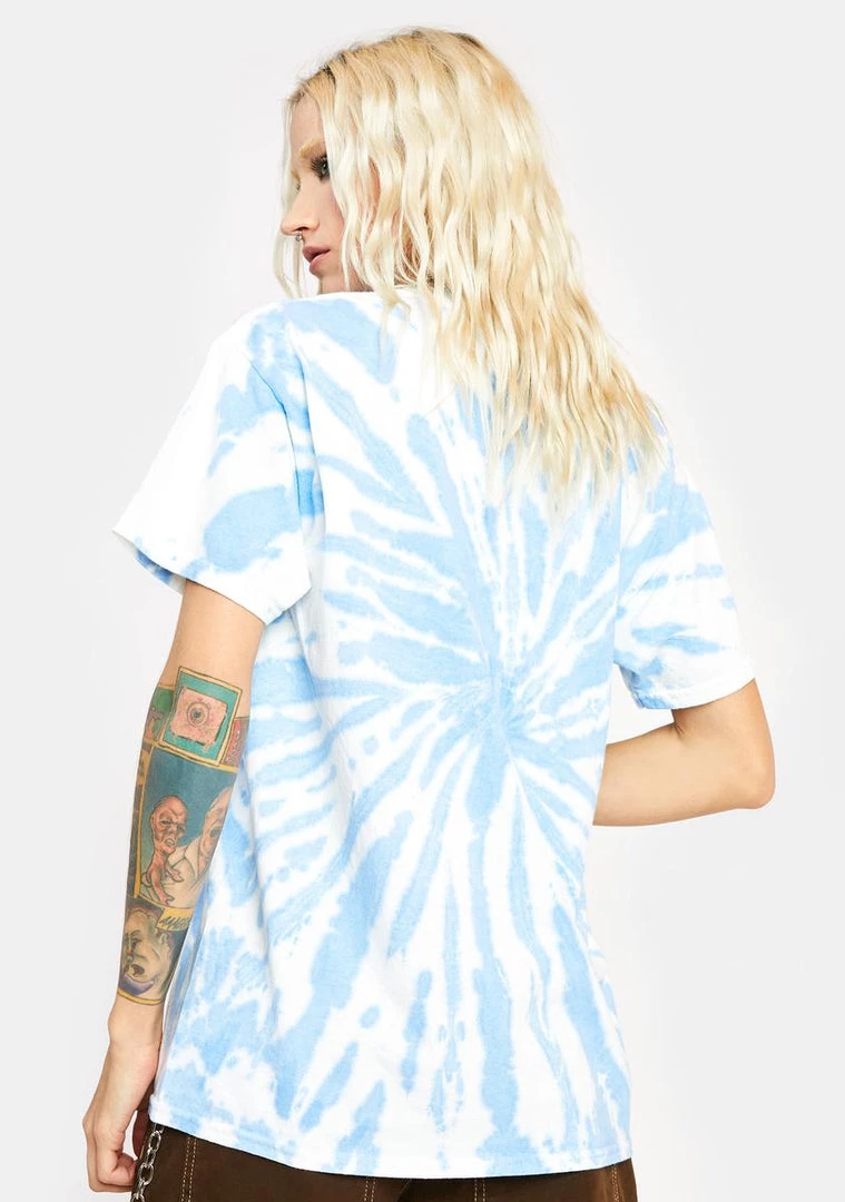 Daisy Street Tops Missing Tie Dye Graphic Tee