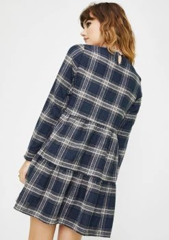 Daisy Street Check Tartan Babydoll Dress