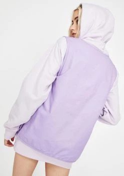 Daisy Street Outerwear Purple Utility Style Gilet Vest