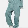 Daisy Street Megan Washed Green Sweatpants