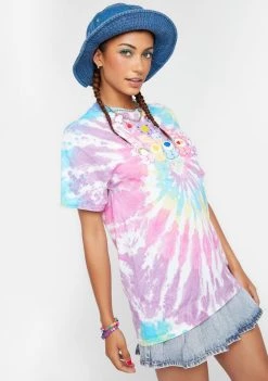 Daisy Street Tops Care Bears Tie Dye T-Shirt