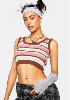 Daisy Street Knit Crop Top