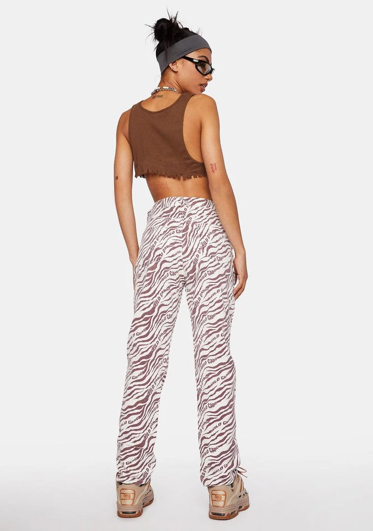 Daisy Street Zebra Dad Jeans Boyfriend Jeans