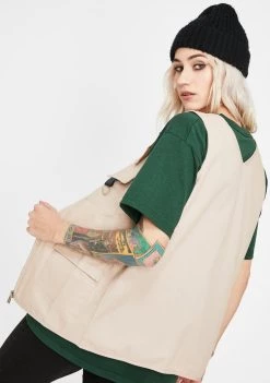 Daisy Street Outerwear Utility Style Gilet Vest