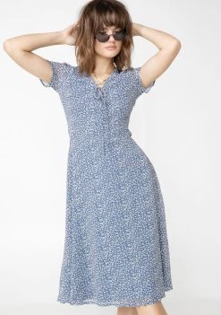 Daisy Street Ditsy Print Midi Dress Dresses