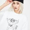 Daisy Street Cherub Graphic Print Tee Tops