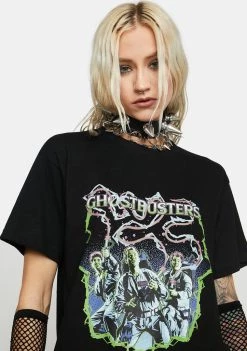 Daisy Street Ghostbusters Graphic Tee Tops