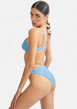 Daisy Street Swim High Cut Daisy Bikini Bottoms