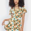 Daisy Street Floral Skater Mini Dress
