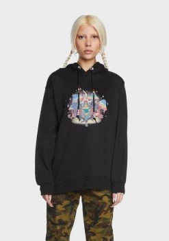 Daisy Street Graphic Pullovers & Hoodies Maya Beaded Knit Hoodie