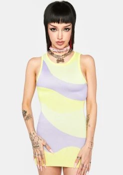 Daisy Street Wavy Mini Dress