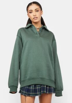 Daisy Street Rugby Sweatshirt Tops