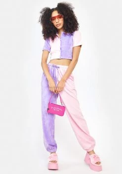 Daisy Street Velour Split Mini Shirt Tops